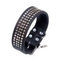 Bild 1 von Karlie Vintage Halsband mit 4eck-Nieten 50mm - Schwarz  / (Variante) 50 mm / 60 cm